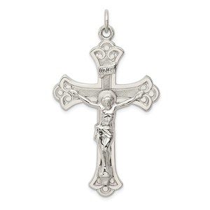 Million Charms 925 Sterling Silver INRI Crucifix Necklace Charm Pendant